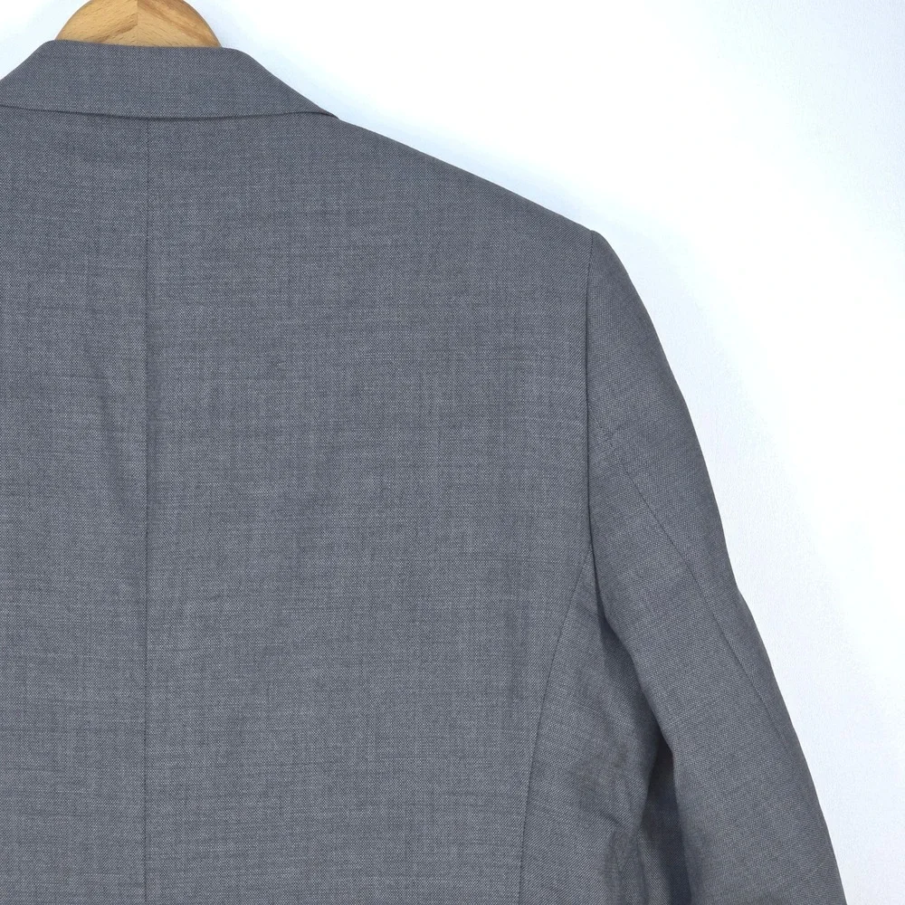 Stafford Mens 42R 100%‎ Wool Gray Crosshatch Sport Coat Blazer Jacket Corpcore
